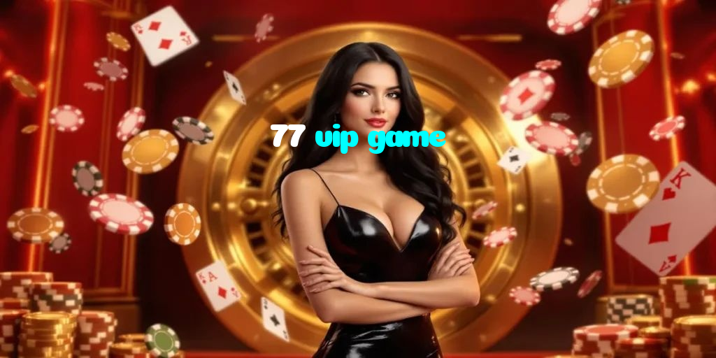 77 vip game casino presented on mobile device in Pakistan with slots and live games